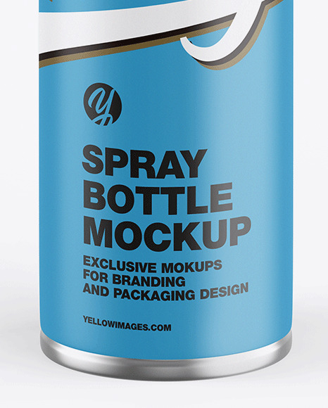 Download Matte Spray Bottle W Glossy Cap Mockup In Bottle Mockups On Yellow Images Object Mockups PSD Mockup Templates