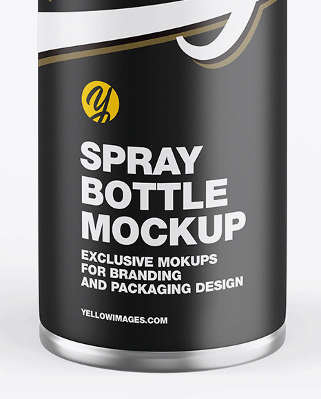 Download Matte Spray Bottle W Glossy Cap Mockup In Bottle Mockups On Yellow Images Object Mockups PSD Mockup Templates