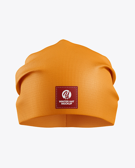 Download Winter Hat Mockup In Apparel Mockups On Yellow Images Object Mockups