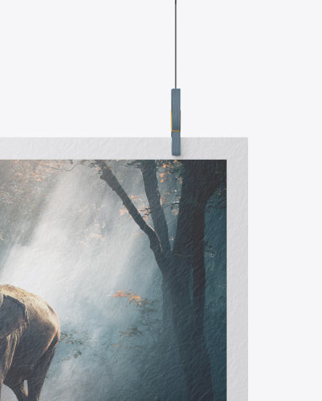 Textured A3 Poster Mockup