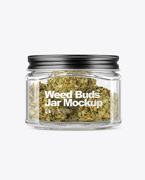 Download Square Glass Jar With Weed Buds Mockup In Jar Mockups On Yellow Images Object Mockups PSD Mockup Templates