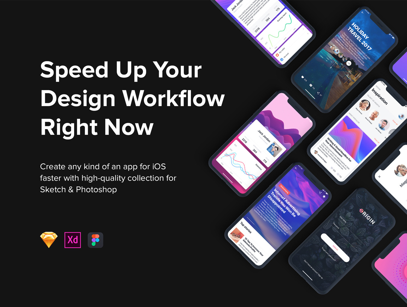 Download Origin Mobile Ui Kit In Ux Ui Kits On Yellow Images Creative Store PSD Mockup Templates