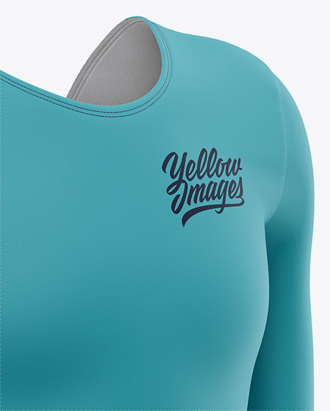 Download Long Sleeve Gymnastics Leotard Mockup - Front Half Side ...