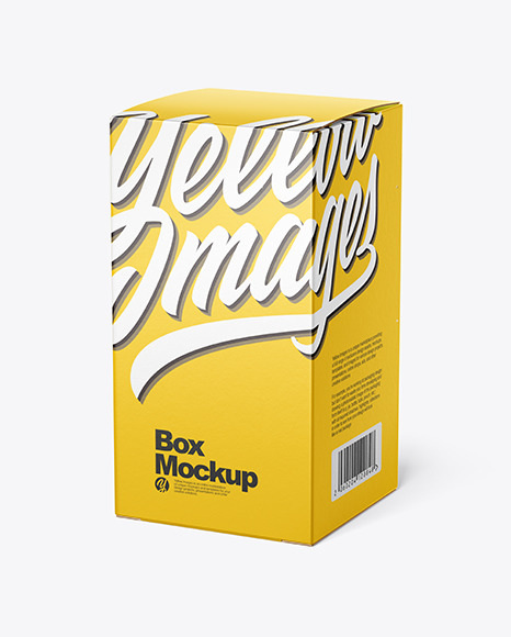 Box Mockup In Box Mockups On Yellow Images Object Mockups