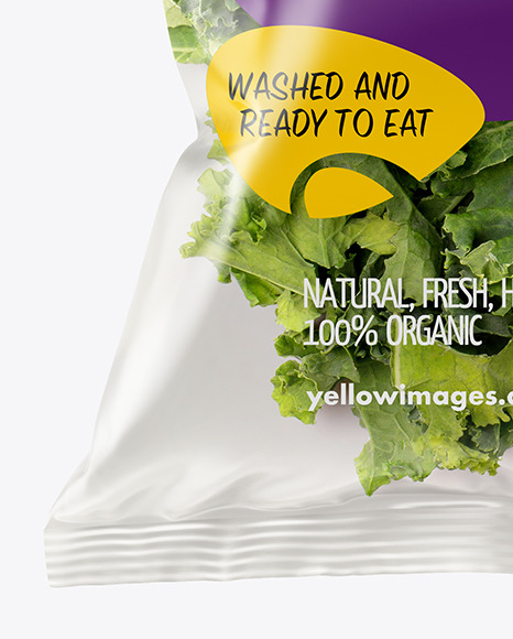 Download Plastic Bag With Salad Kit Mockup In Bag Sack Mockups On Yellow Images Object Mockups Yellowimages Mockups