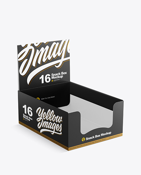 Download Snack Box Mockup In Box Mockups On Yellow Images Object Mockups