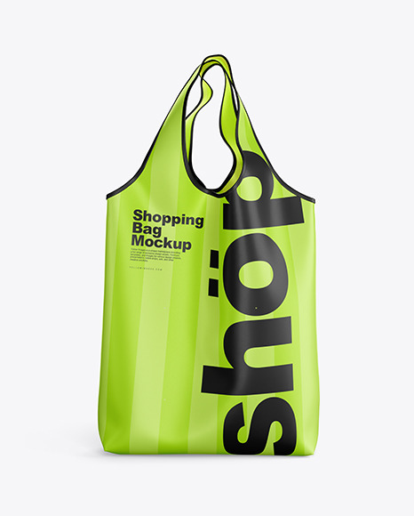 Shopping Bag Mockup In Bag Sack Mockups On Yellow Images Object Mockups