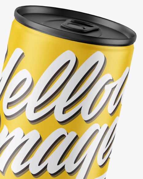 Matte Drink Can Mockup PSD #1
