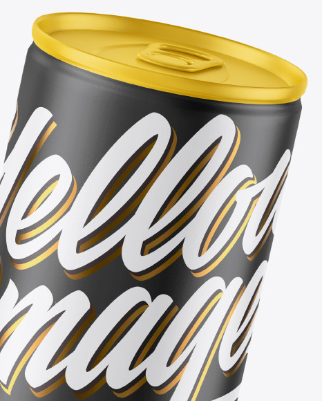 Matte Drink Can Mockup PSD #7