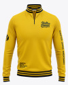 Download Zip Sweatshirt Mockup In Apparel Mockups On Yellow Images Object Mockups