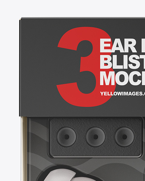 Download Ear Plugs Blister Pack Mockup In Box Mockups On Yellow Images Object Mockups Yellowimages Mockups