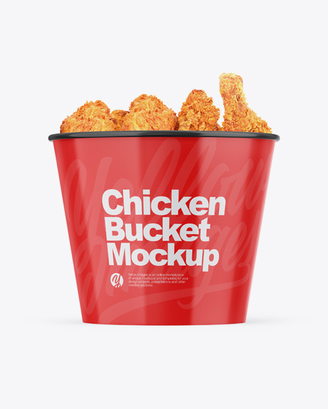 Download Glossy Bucket With Chicken Mockup Designs Zone Yellowimages Mockups