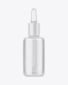 Cosmetic Clear Glass Dropper Bottle Mockup