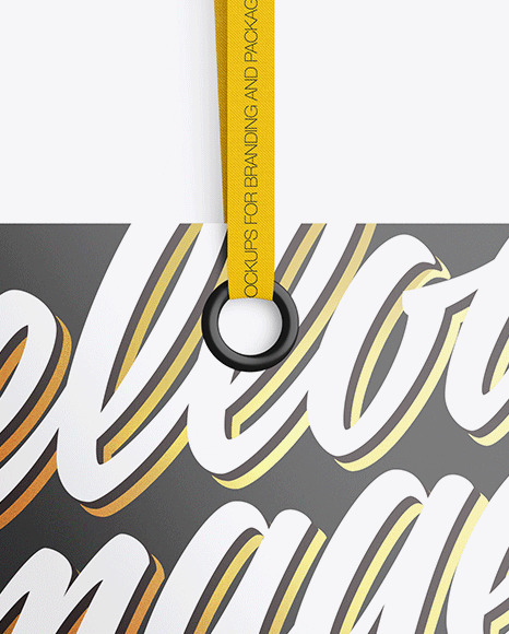 Glossy Label Mockup PSD #2