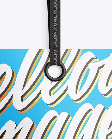 Glossy Label Mockup PSD #7