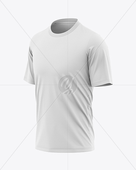 Download Men's Loose-Fit Graphic Tee Mockup - Front Half-Side View ...