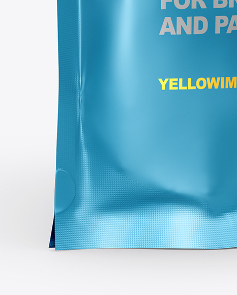 Download Matte Metallic Stand Up Pouch Mockup In Pouch Mockups On Yellow Images Object Mockups PSD Mockup Templates