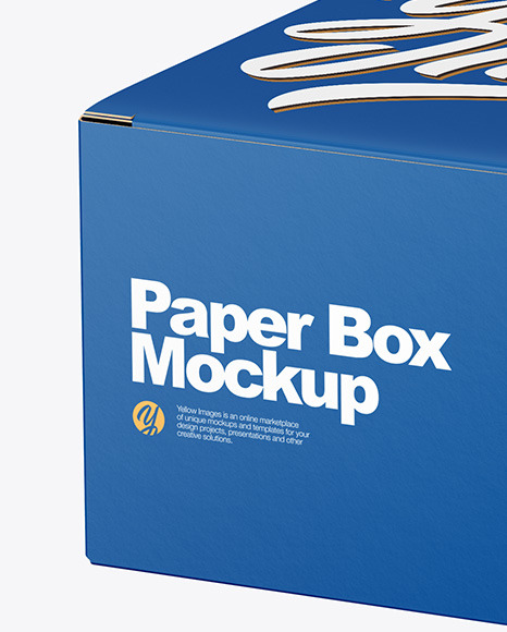Paper Box Mockup PSD #2