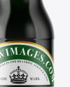 Green Glass Dark Beer Bottle Mockup