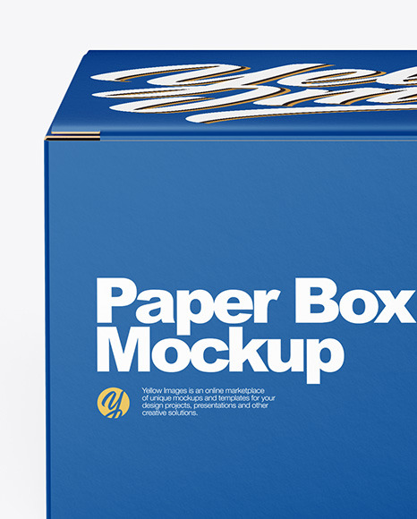 Paper Box Mockup PSD #3