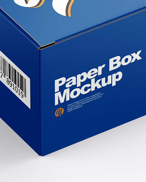 Download Paper Box Mockup In Box Mockups On Yellow Images Object Mockups