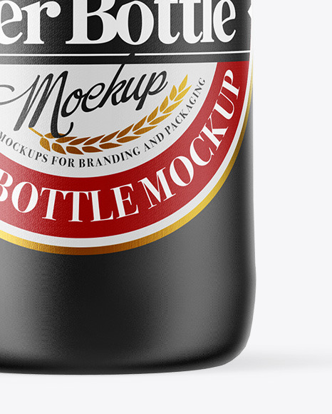 Ceramic Beer Bottle Mockup PSD #6