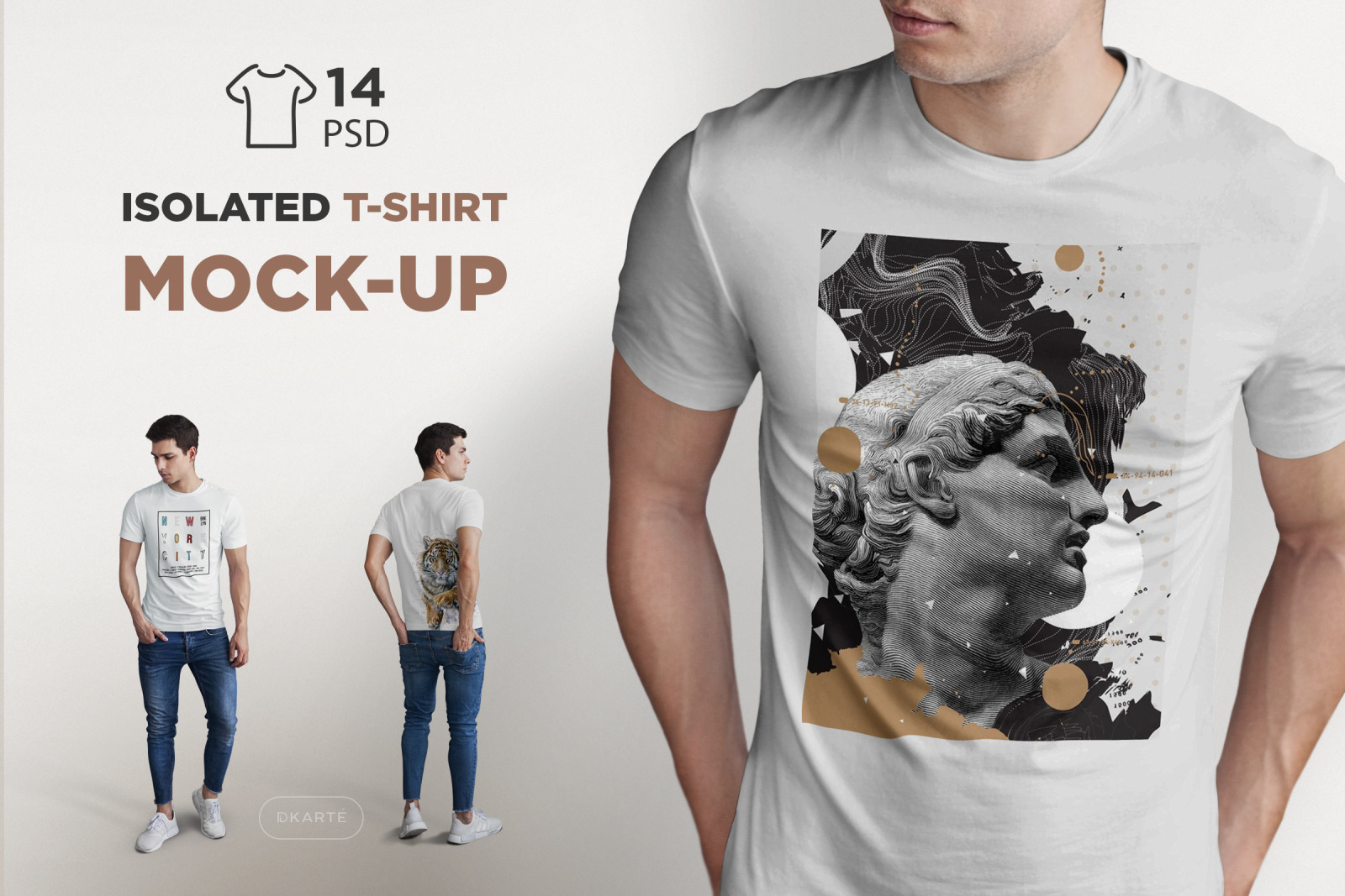 T Shirt Design Mockup Template