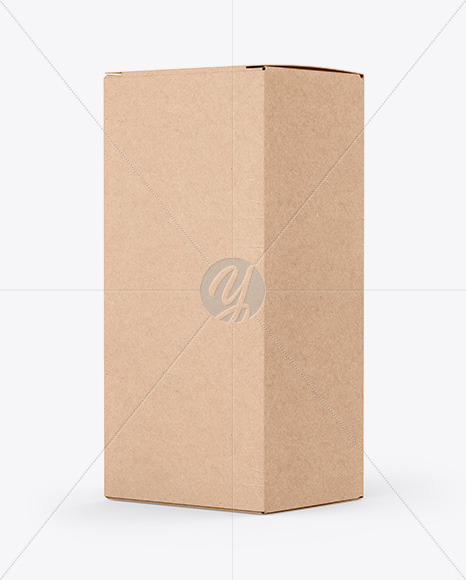 Download Kraft Box Mockup In Box Mockups On Yellow Images Object Mockups