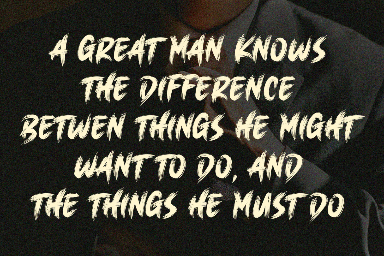 BRUSH KING / Brush Font on Yellow Images Creative Store