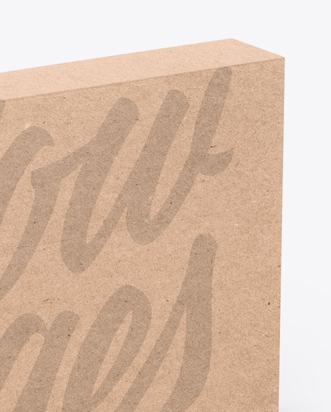 Kraft Box Mockup PSD #1
