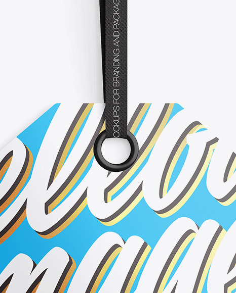 Glossy Label Mockup PSD #7