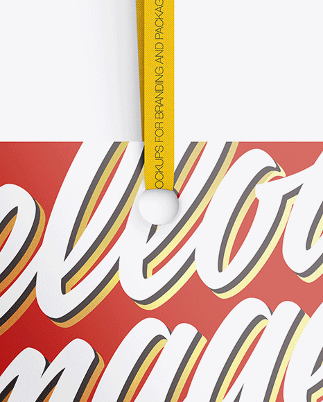 Glossy Label Mockup PSD #2