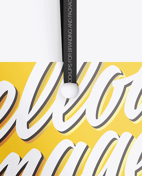 Glossy Label Mockup PSD #7