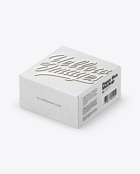 Kraft Box Mockup PSD #2