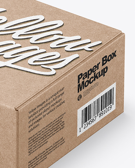 Download Kraft Box Mockup In Box Mockups On Yellow Images Object Mockups