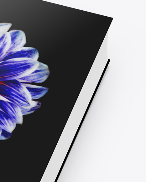 Book w  Glossy Cover Mockup   Half Side View PSD #1