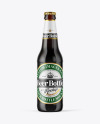 Amber Glass Dark Beer Bottle Mockup