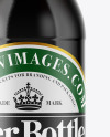 Amber Glass Dark Beer Bottle Mockup