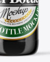 Amber Glass Dark Beer Bottle Mockup