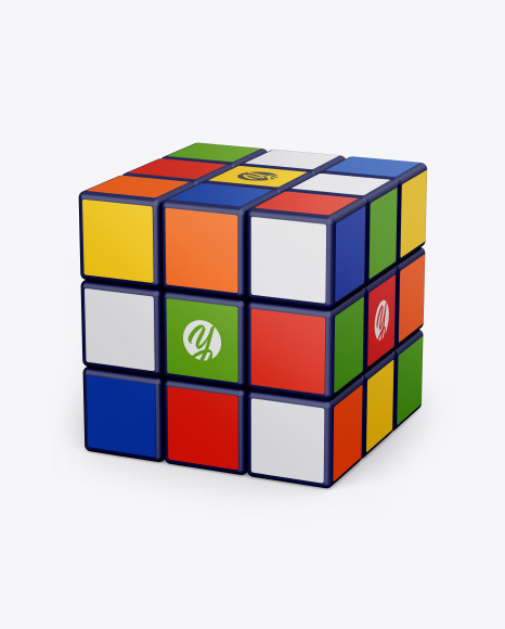 Download Glossy Rubik's Cube Mockup in Stationery Mockups on Yellow Images Object Mockups