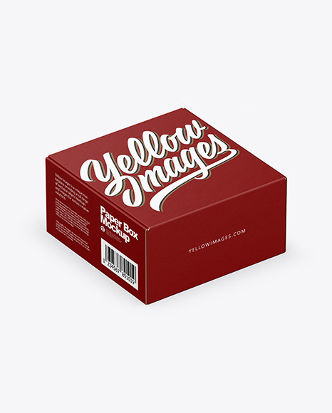 Download Paper Box Mockup In Box Mockups On Yellow Images Object Mockups