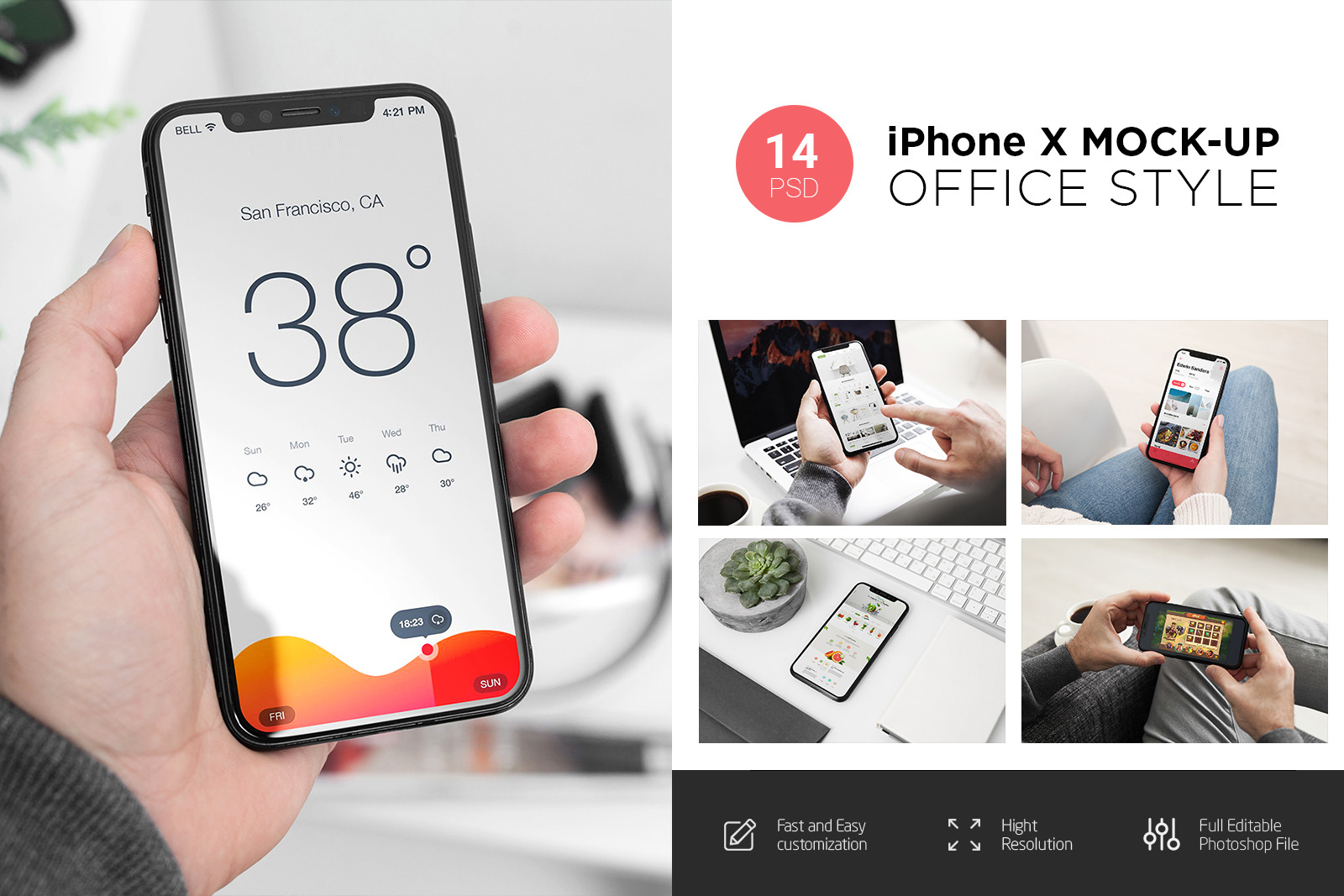 Iphone Notification Mockup Psd