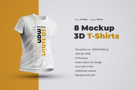 Download 8 Mockups 3d T Shirts In Apparel Mockups On Yellow Images Creative Store Yellowimages Mockups