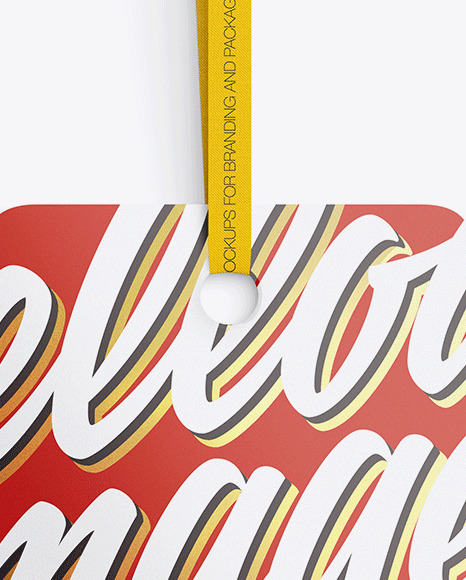 Glossy Label Mockup PSD #2