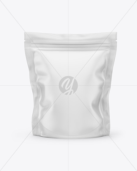 Download Matte Stand Up Pouch Bag Mockup In Pouch Mockups On Yellow Images Object Mockups