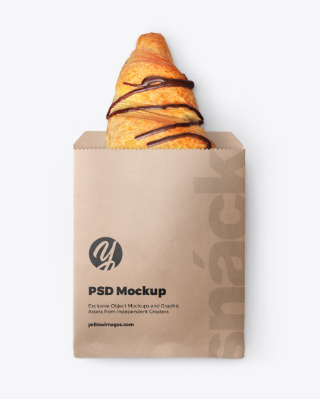 Paper Snack Pack Mockup PSD #4