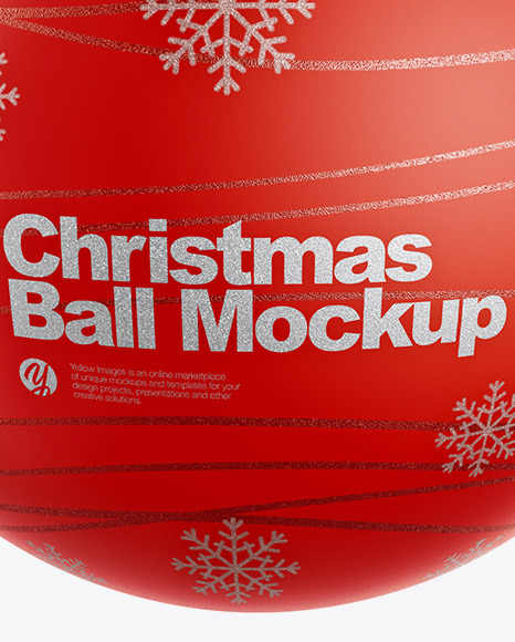 Matte Christmas Ball Mockup PSD #6