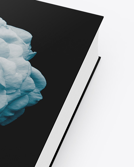 Book w  Matte Cover Mockup   Half Side View PSD #1