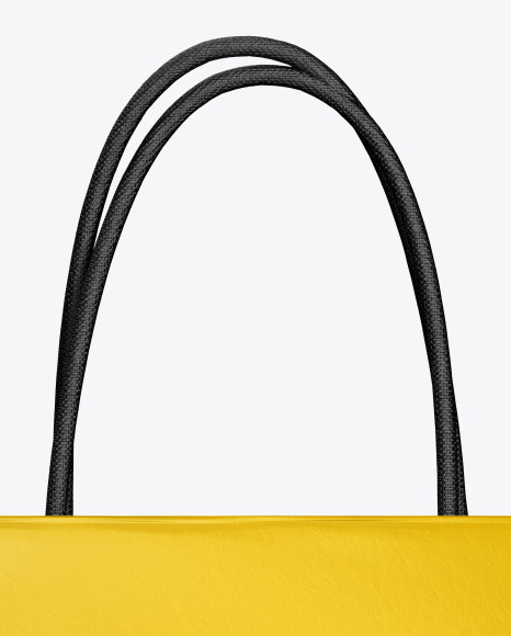 Matte Shopping Bag w/ Rope Handles Mockup