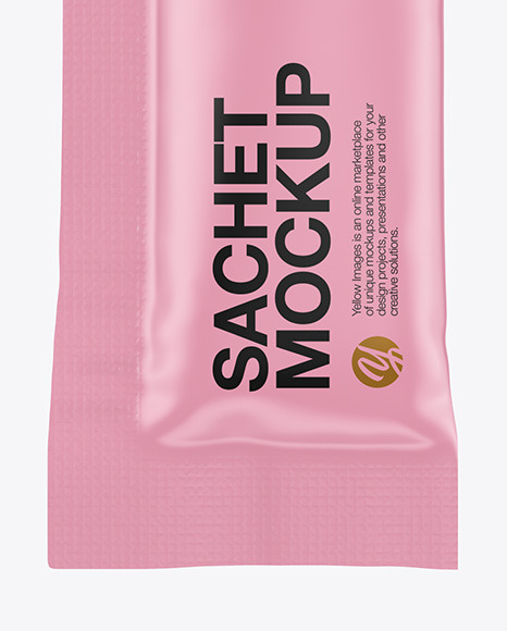 Download Matte Sachet Mockup In Sachet Mockups On Yellow Images Object Mockups PSD Mockup Templates